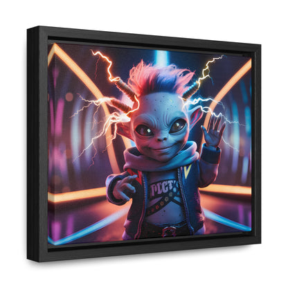 "Neon Spark" - Gallery Canvas Wraps, Horizontal Frame