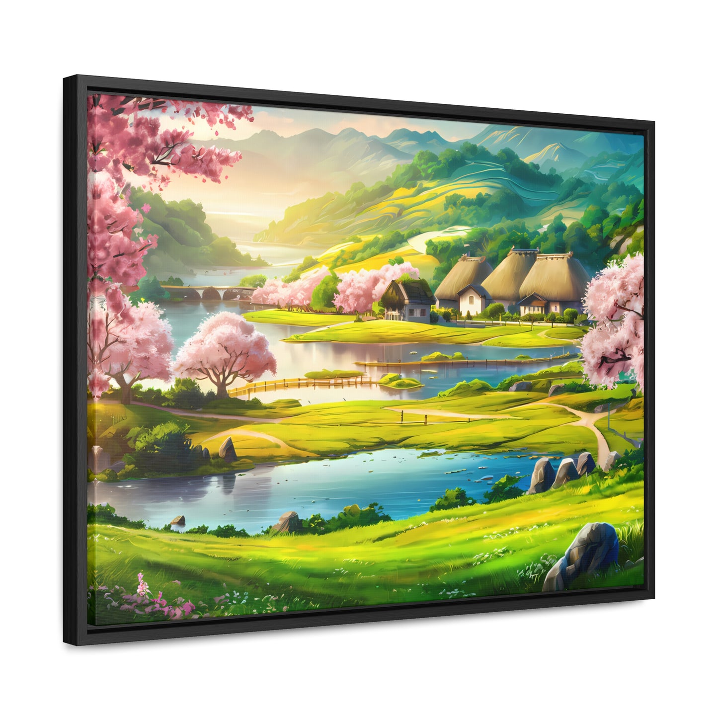 Serenity in Spring Meadows - Gallery Canvas Wraps, Horizontal Frame