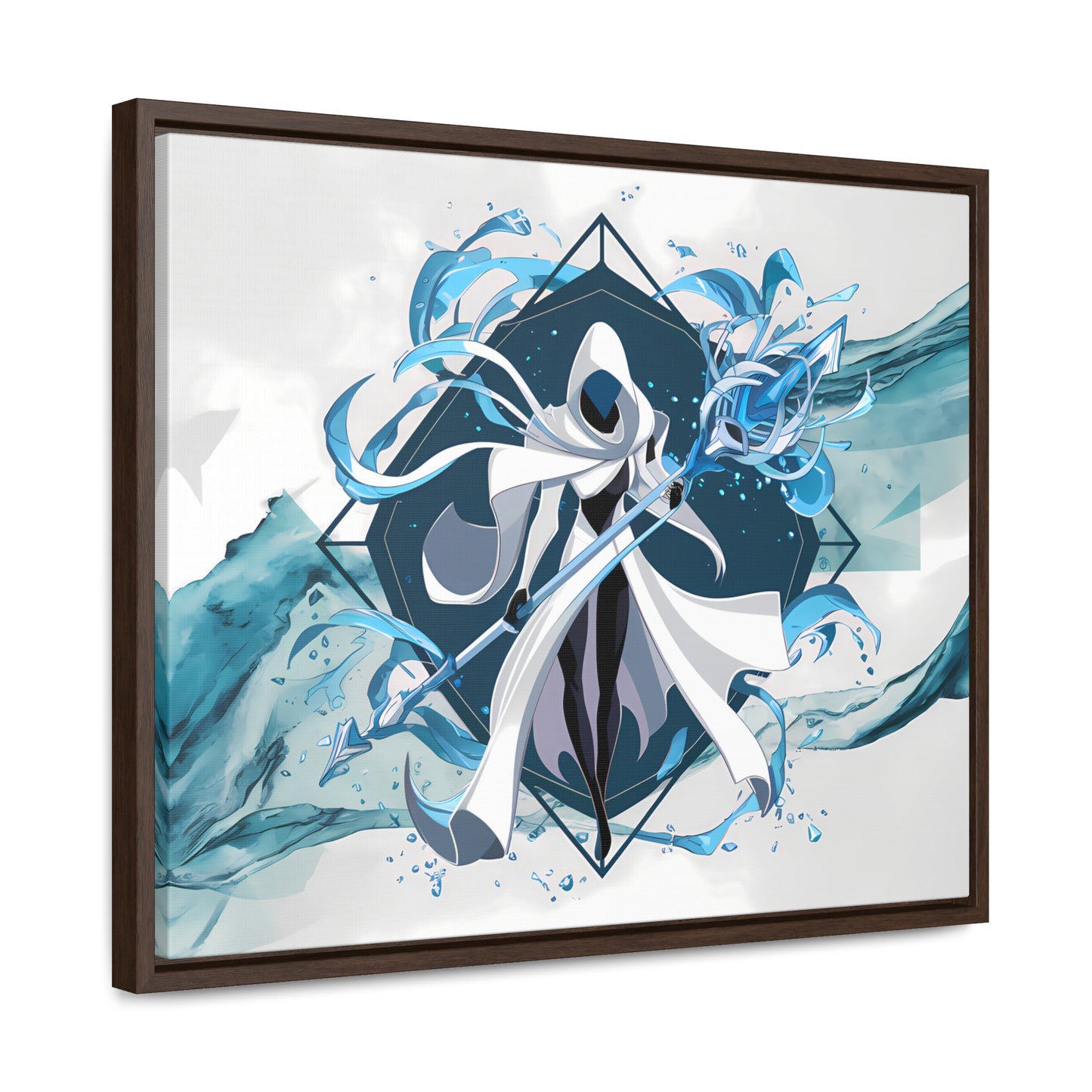 Ethereal Sentinel of the Tides - Gallery Canvas Wraps, Horizontal Frame