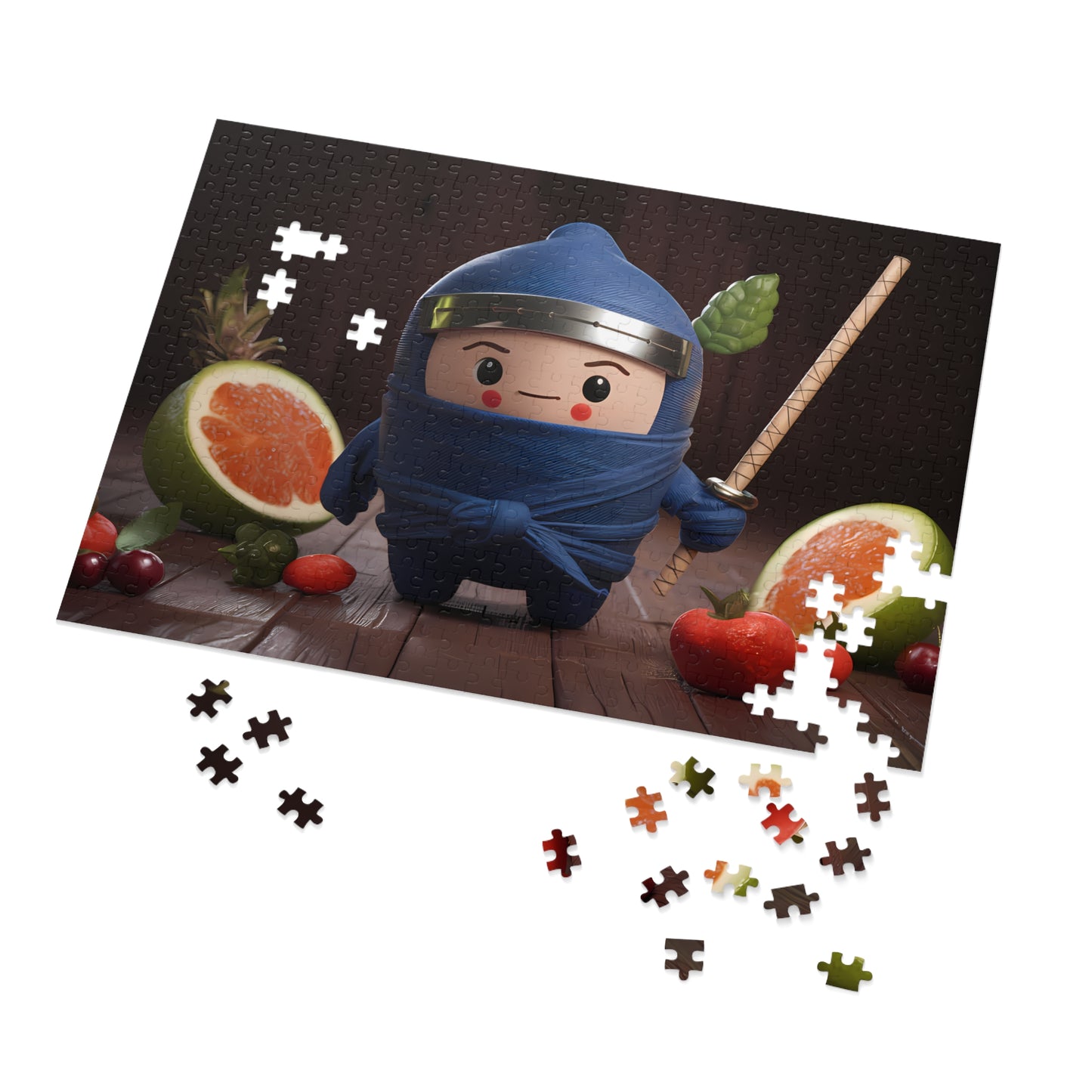 Fruity Ninja in Training - Jigsaw Puzzle (30, 110, 252, 500,1000-Piece)