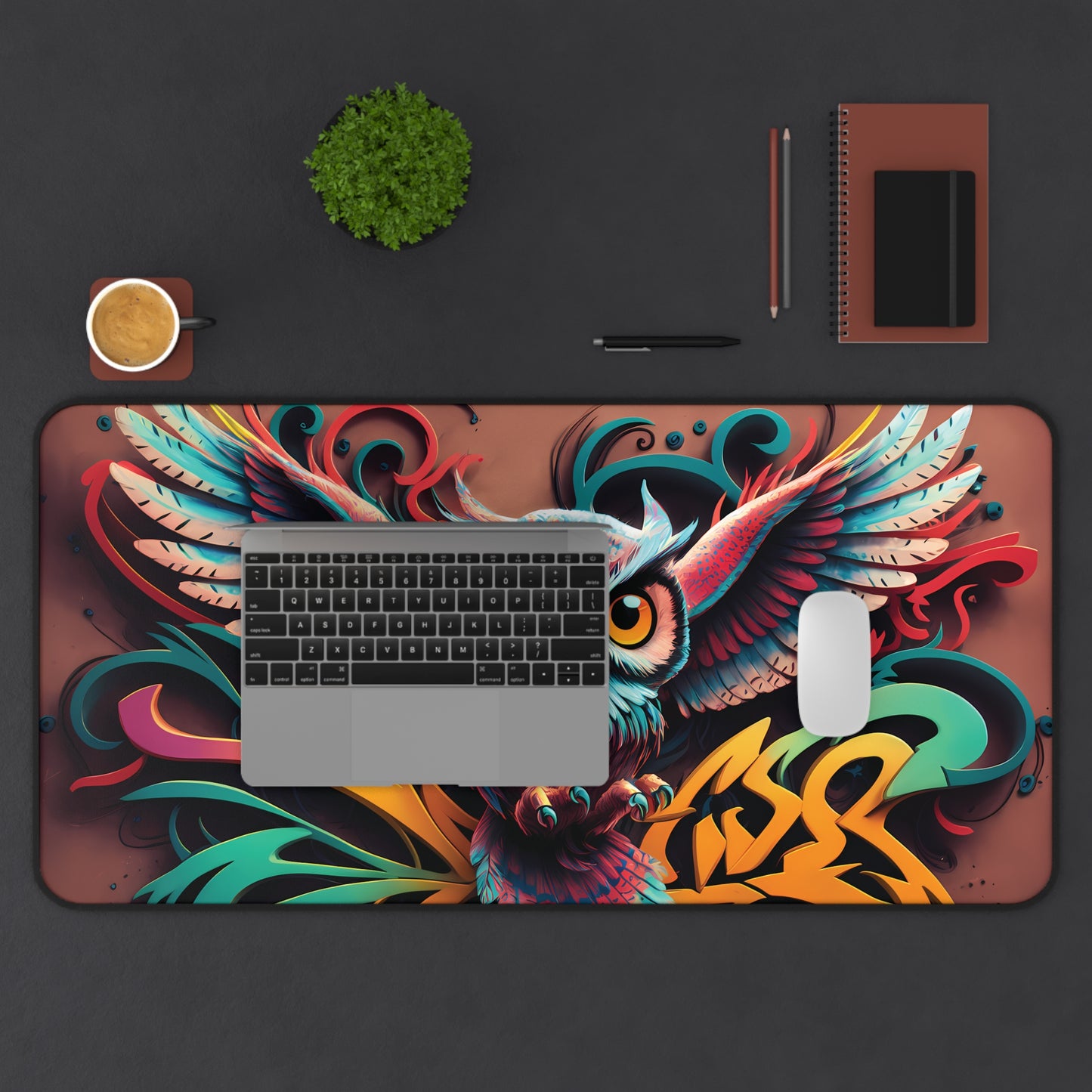 Graffiti Owl - Desk Mat