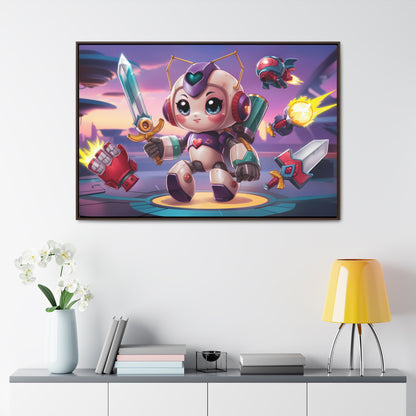 Battle Bot Hero - Gallery Canvas Wraps, Horizontal Frame