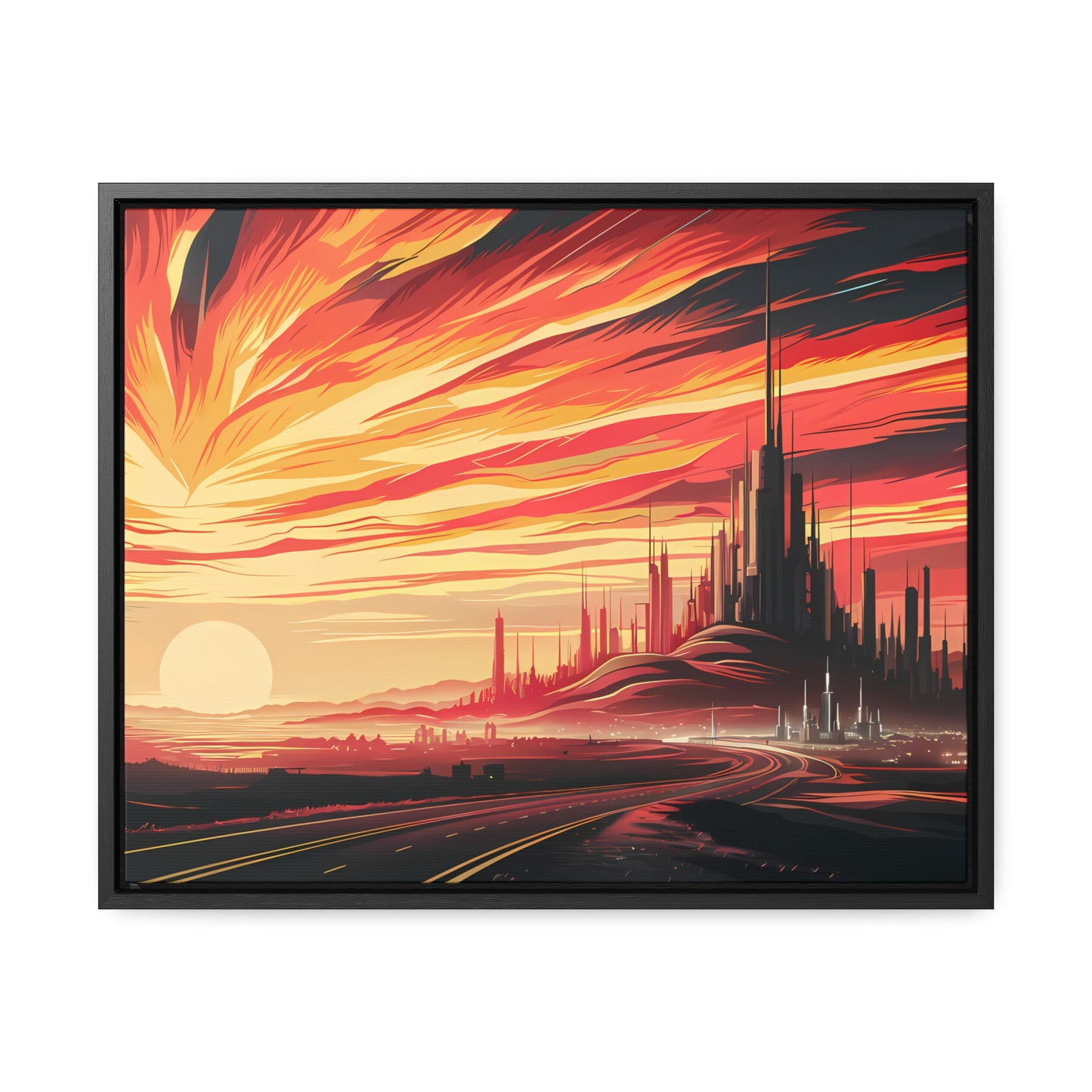 Twilight of the Metropolis - Gallery Canvas Wraps, Horizontal Frame