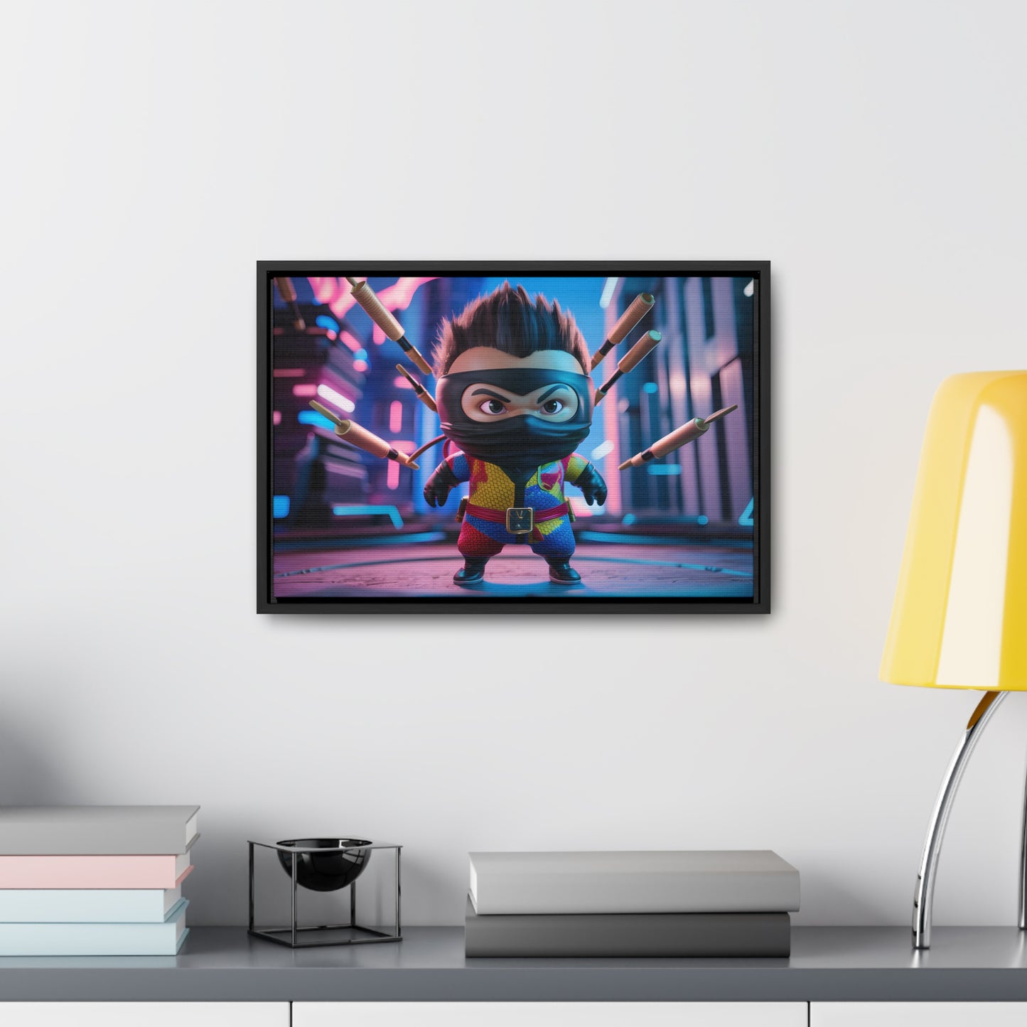 Ninja Toy Showdown - Gallery Canvas Wraps, Horizontal Frame