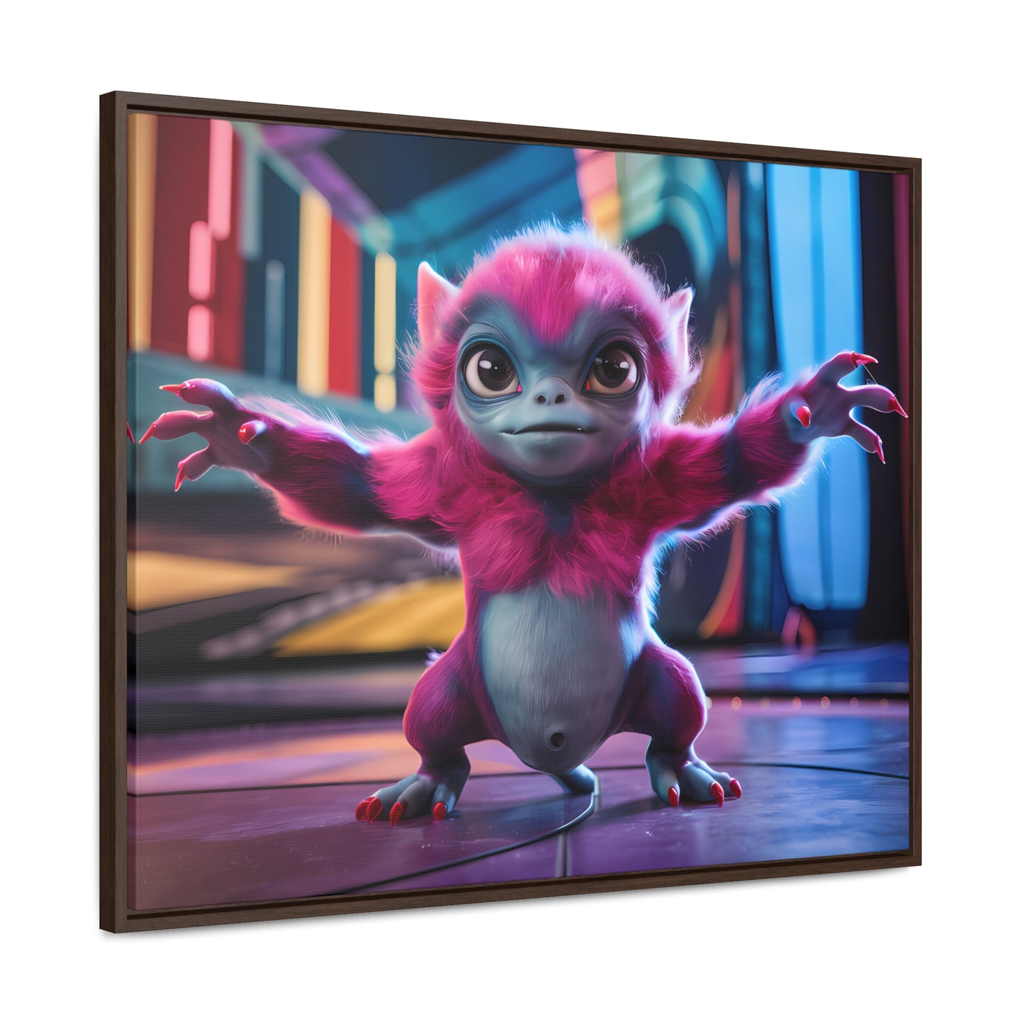 Cosmic Critter on the Dance Floor - Gallery Canvas Wraps, Horizontal Frame