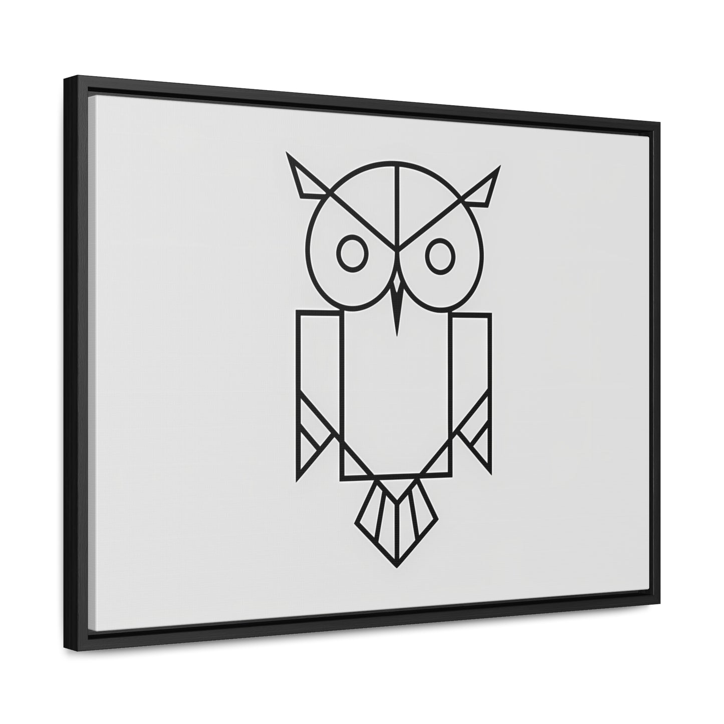 Geometric Owl - Gallery Canvas Wraps, Horizontal Frame