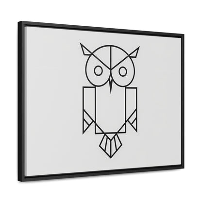 Geometric Owl - Gallery Canvas Wraps, Horizontal Frame