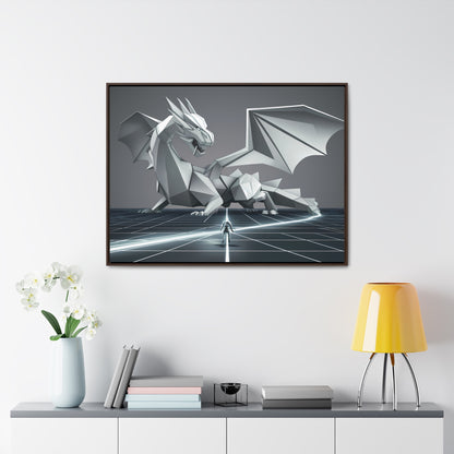 Confrontation in the Digital Realm - Gallery Canvas Wraps, Horizontal Frame