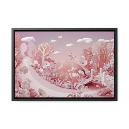 Whimsical Dawn Garden - Gallery Canvas Wraps, Horizontal Frame