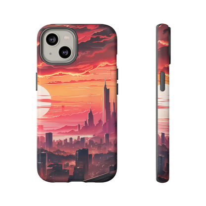 Anime City at Dawn - Smartphone Tough Cases