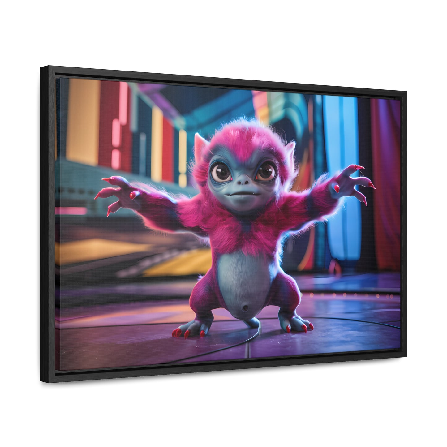 Cosmic Critter on the Dance Floor - Gallery Canvas Wraps, Horizontal Frame