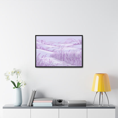 Whispers of the Lavender Hills - Gallery Canvas Wraps, Horizontal Frame