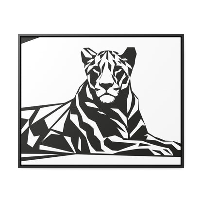 Majestic Geometric Tiger - Gallery Canvas Wraps, Horizontal Frame