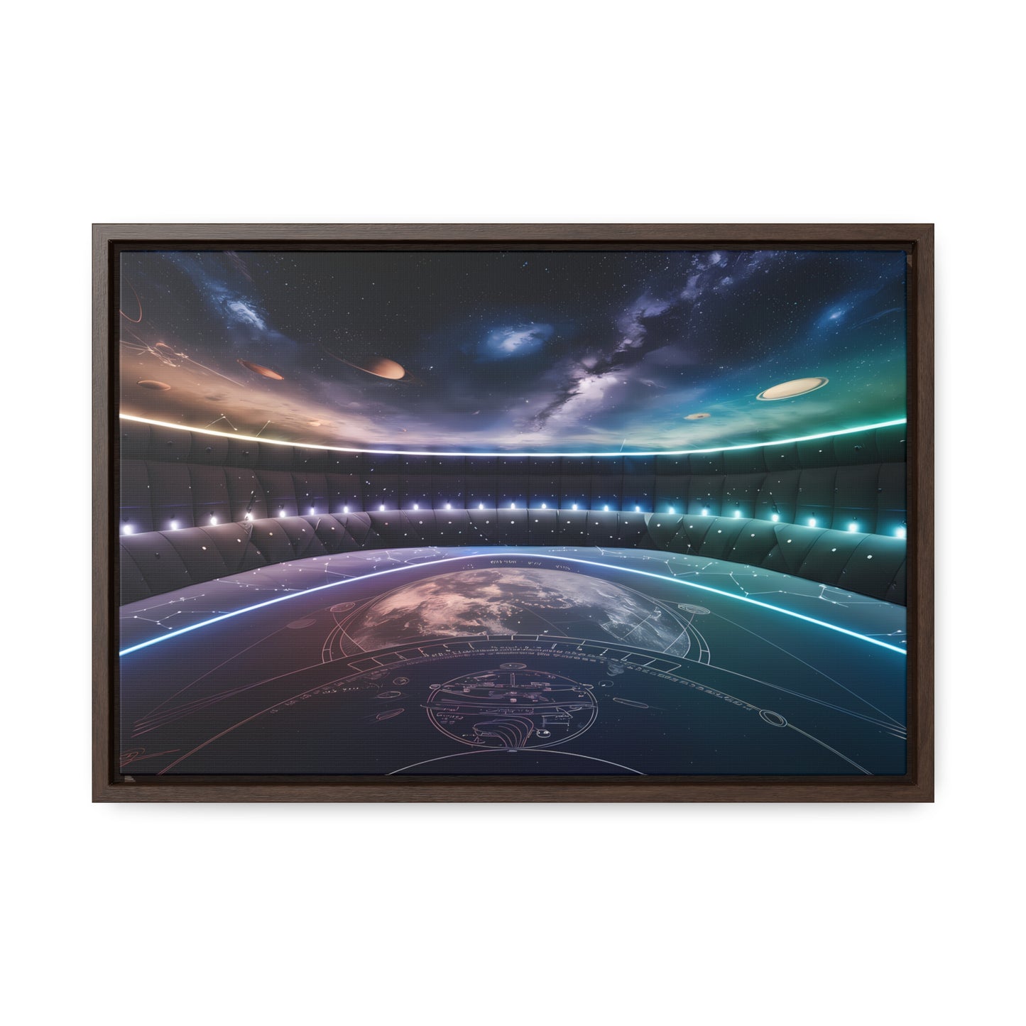 Stellar Observatory Nexus - Gallery Canvas Wraps, Horizontal Frame