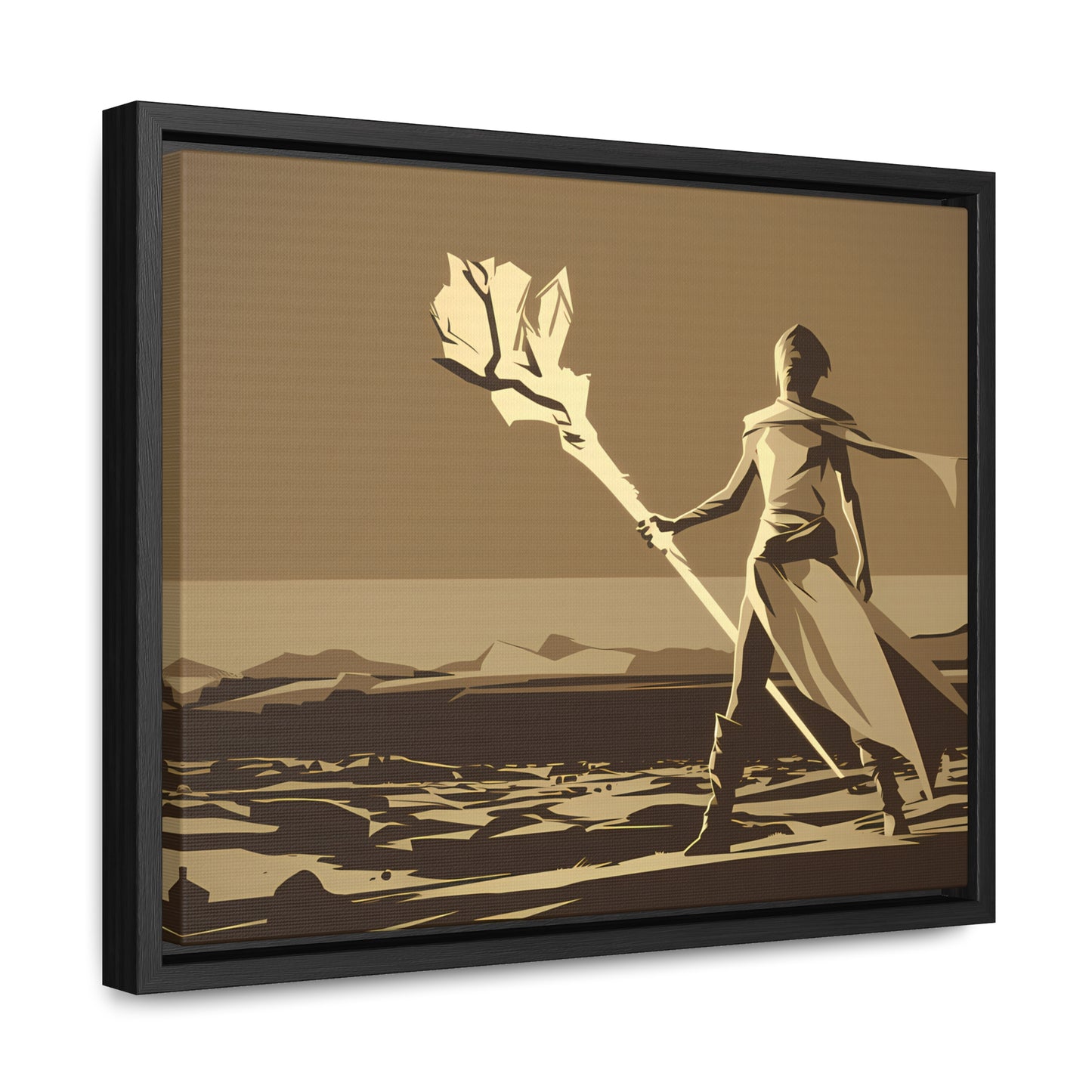 Wanderer of the Desolate Lands - Gallery Canvas Wraps, Horizontal Frame