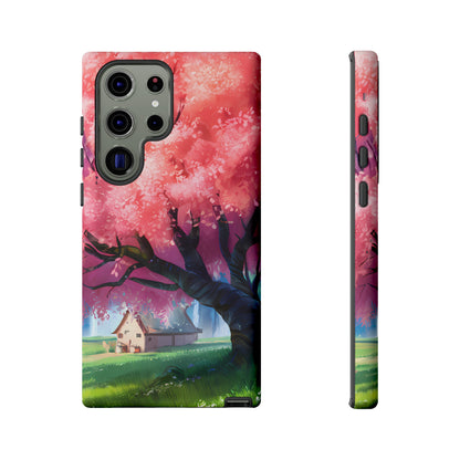 Idyllic Cherry Blossom and a Hut - Smartphone Tough Cases