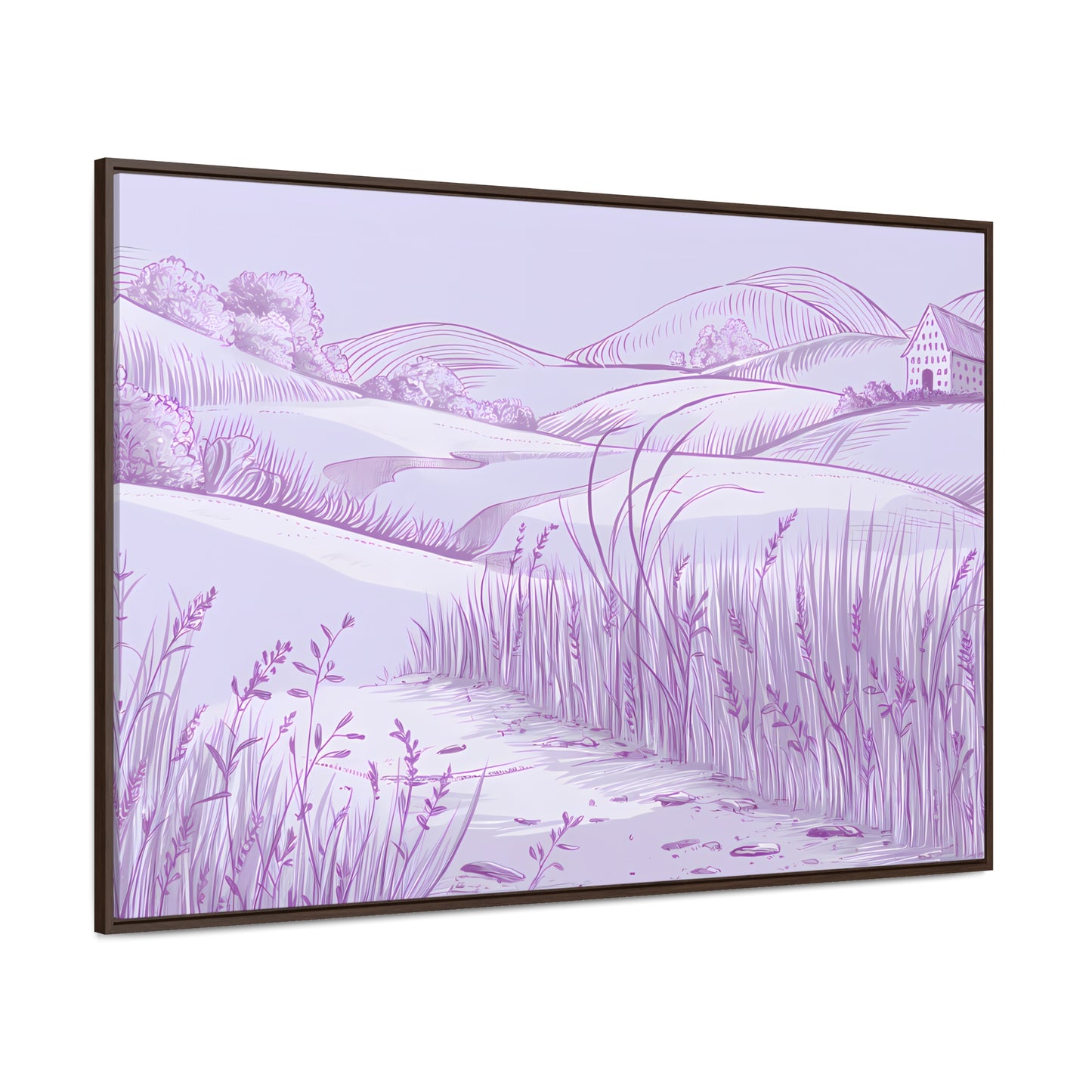 Whispers of the Lavender Hills - Gallery Canvas Wraps, Horizontal Frame