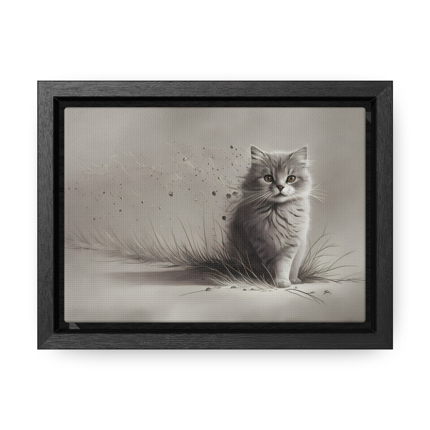 Whiskers in the Wind - Gallery Canvas Wraps, Horizontal Frame