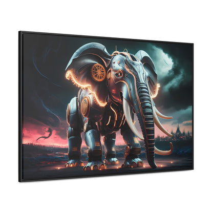 "Clockwork Titan" - Gallery Canvas Wraps, Horizontal Frame