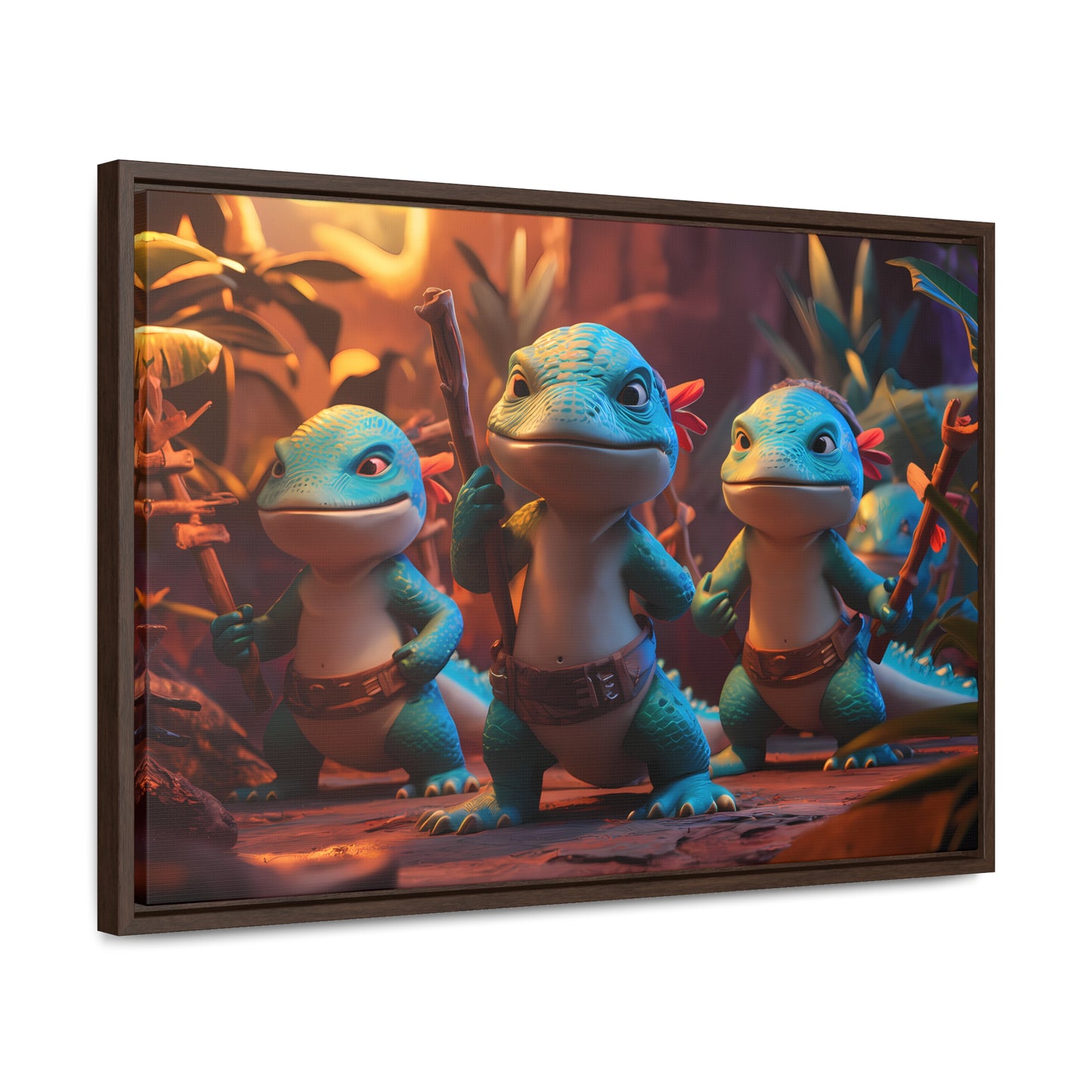 Guardians of the Jungle Tribe - Gallery Canvas Wraps, Horizontal Frame