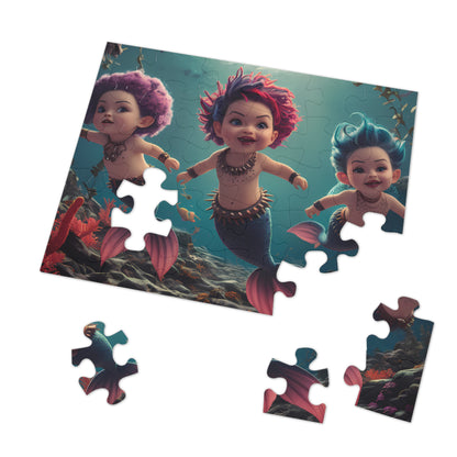 Cute Mermaids - Jigsaw Puzzle (30, 110, 252, 500,1000-Piece)