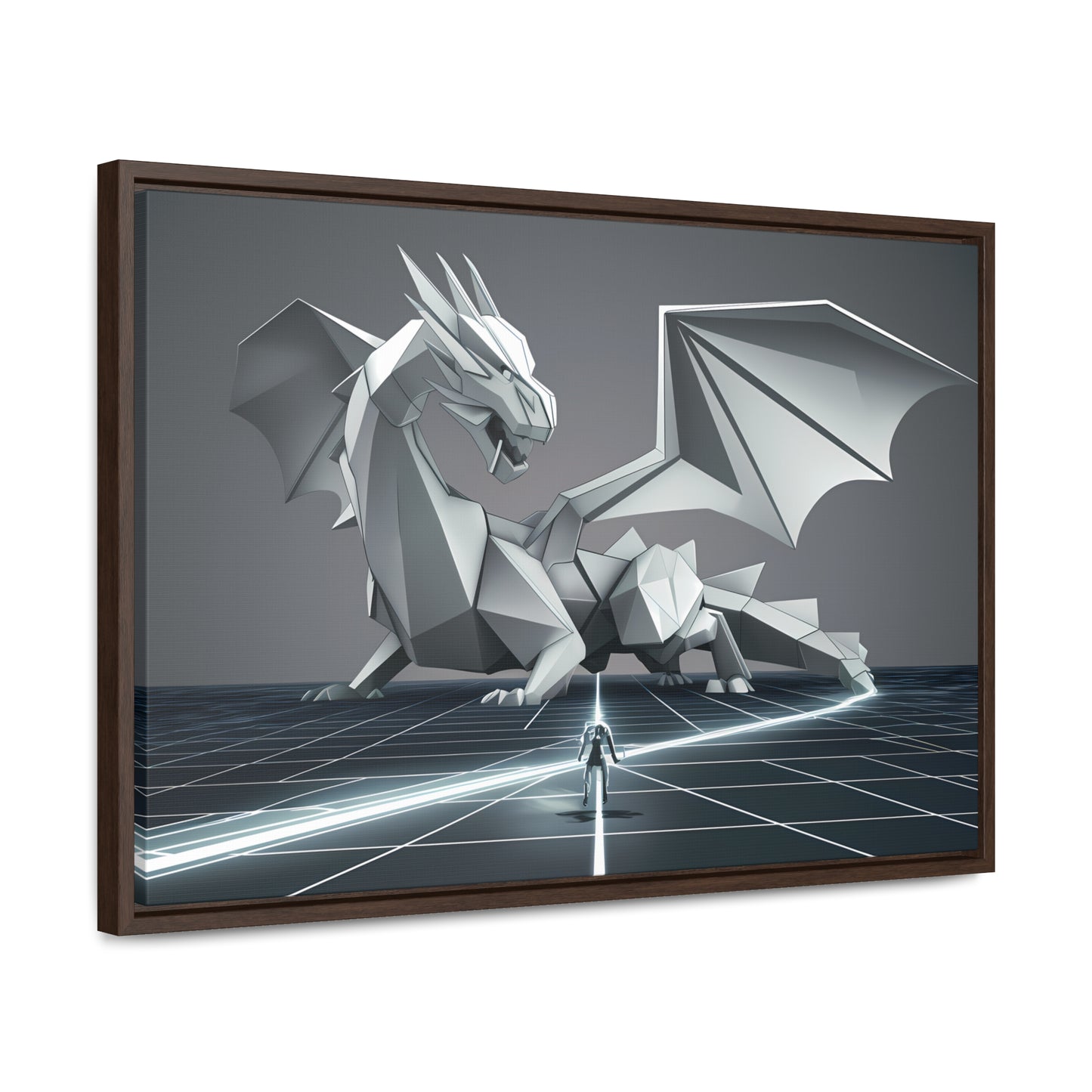 Confrontation in the Digital Realm - Gallery Canvas Wraps, Horizontal Frame