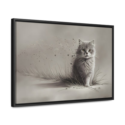 Whiskers in the Wind - Gallery Canvas Wraps, Horizontal Frame