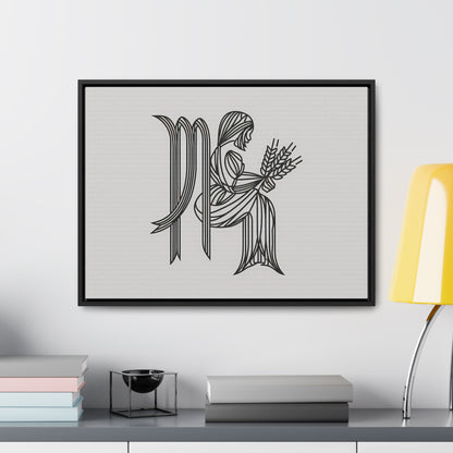 Virgo Lines - Gallery Canvas Wraps, Horizontal Frame