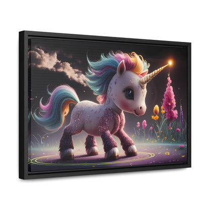 "Twilight Spark of the Enchanted Meadow" - Gallery Canvas Wraps, Horizontal Frame