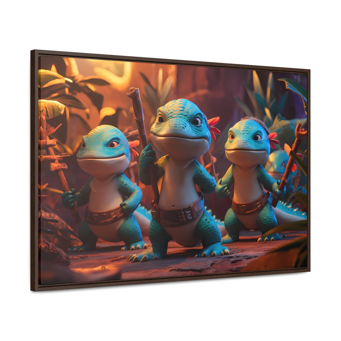 Guardians of the Jungle Tribe - Gallery Canvas Wraps, Horizontal Frame