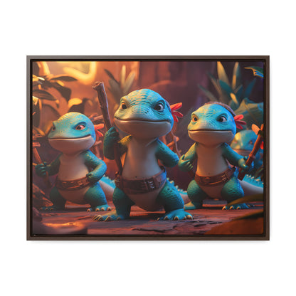 Guardians of the Jungle Tribe - Gallery Canvas Wraps, Horizontal Frame