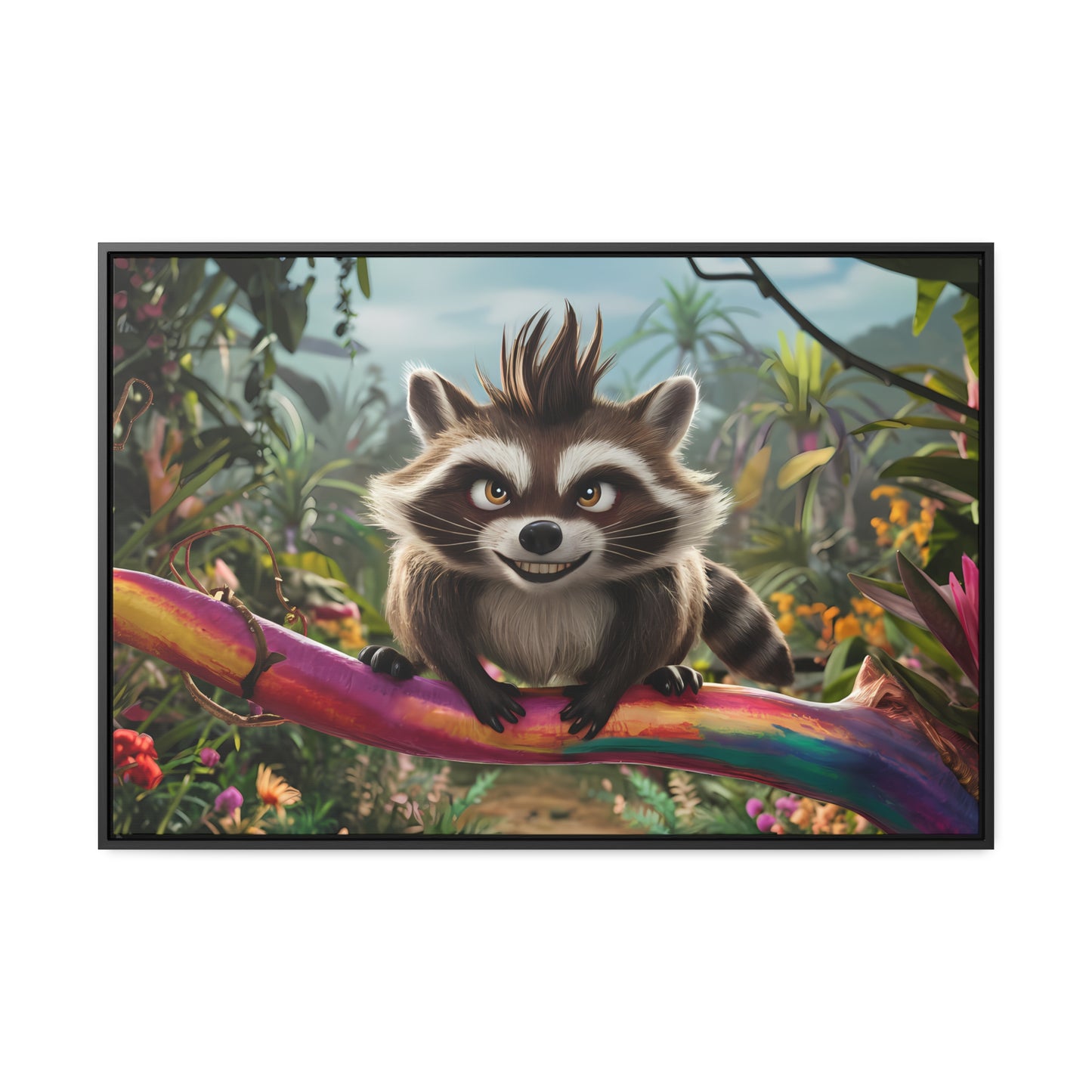 Jungle Mischief - Gallery Canvas Wraps, Horizontal Frame