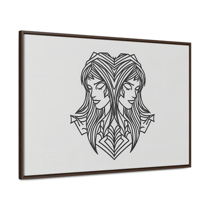 Dual Reflections - Gallery Canvas Wraps, Horizontal Frame