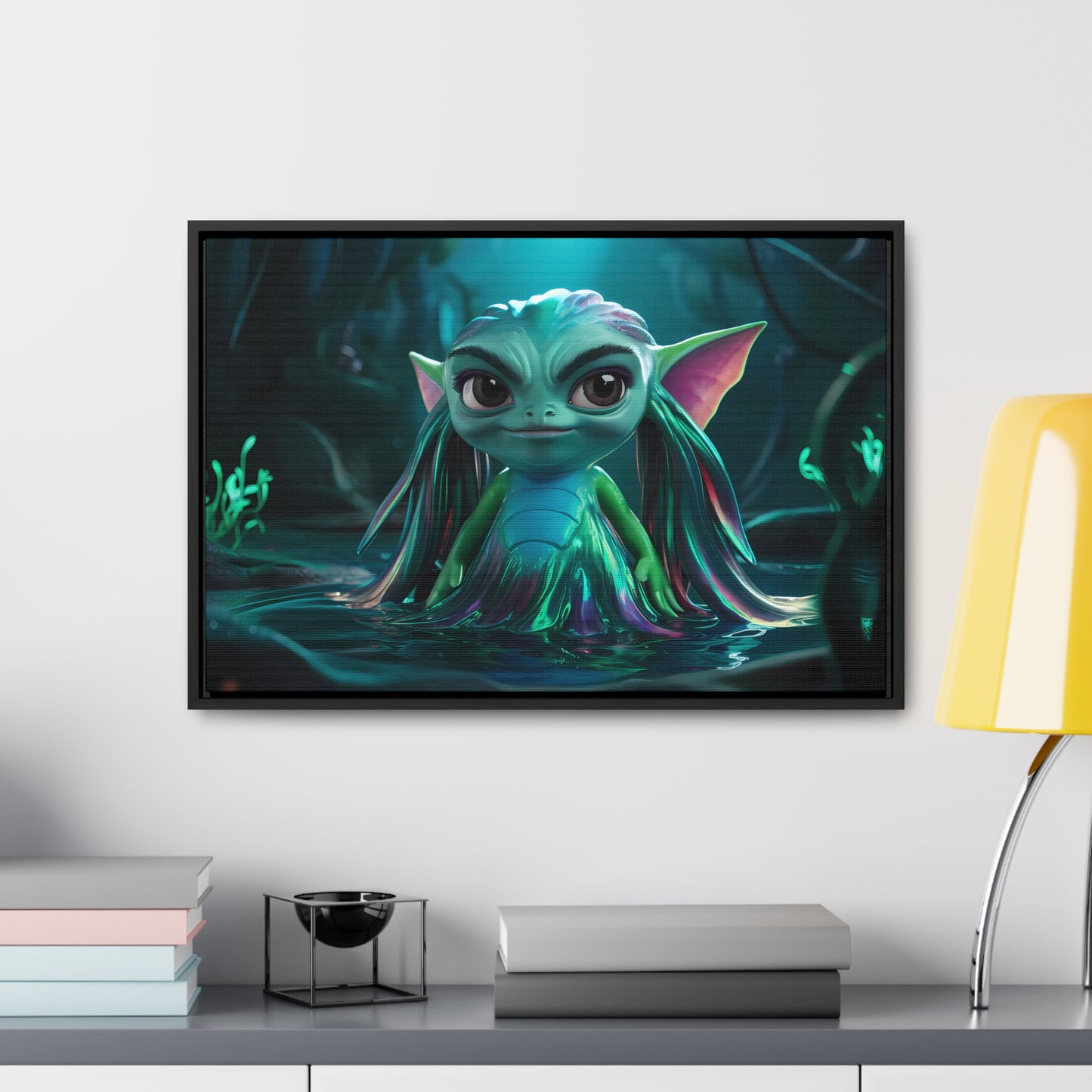 Guardian of the Enchanted Lagoon - Gallery Canvas Wraps, Horizontal Frame