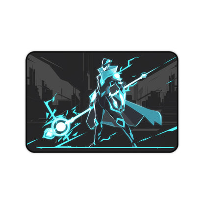 Neon Sentinel - Desk Mat