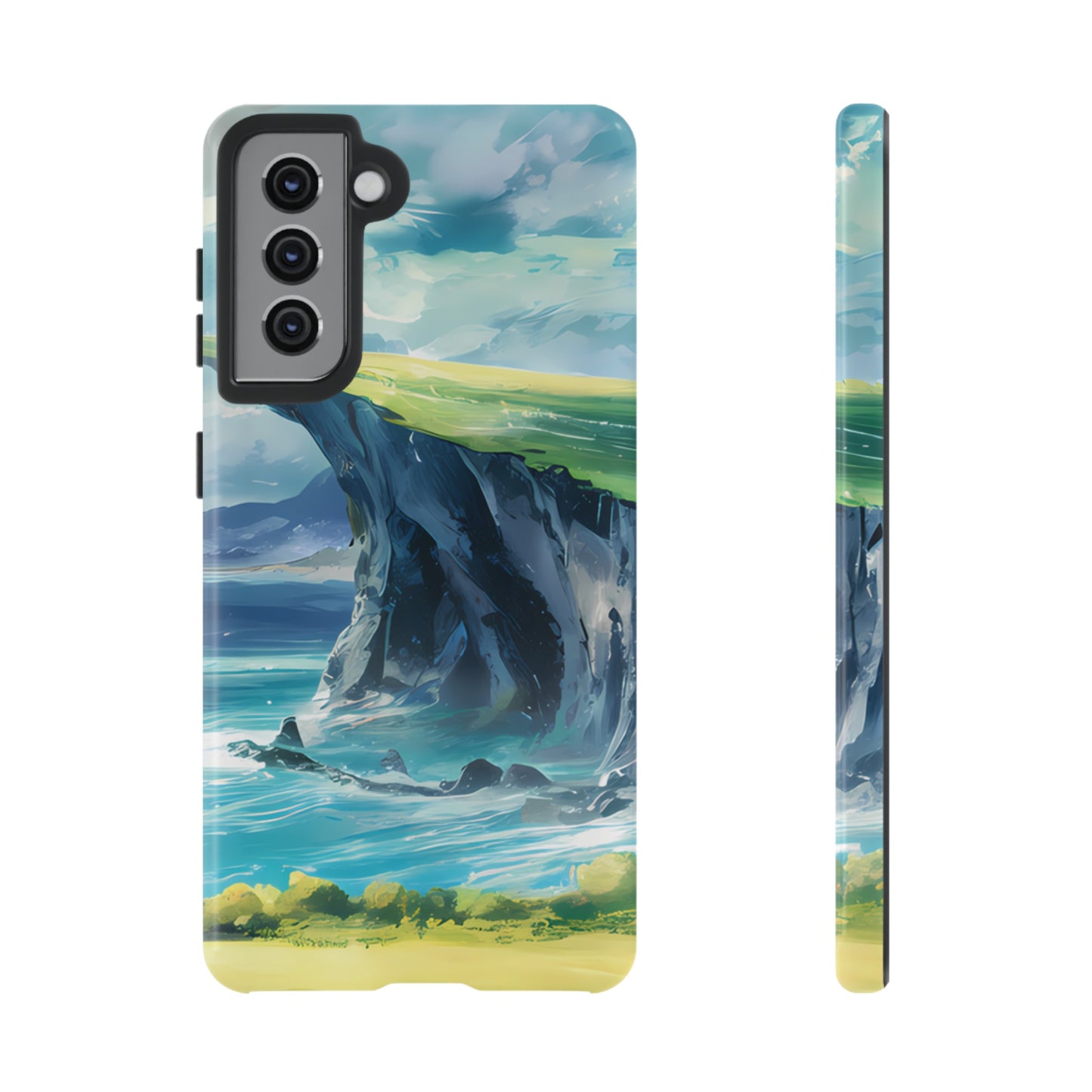 Anime Cliff by the Sea - Smartphone Tough Cases