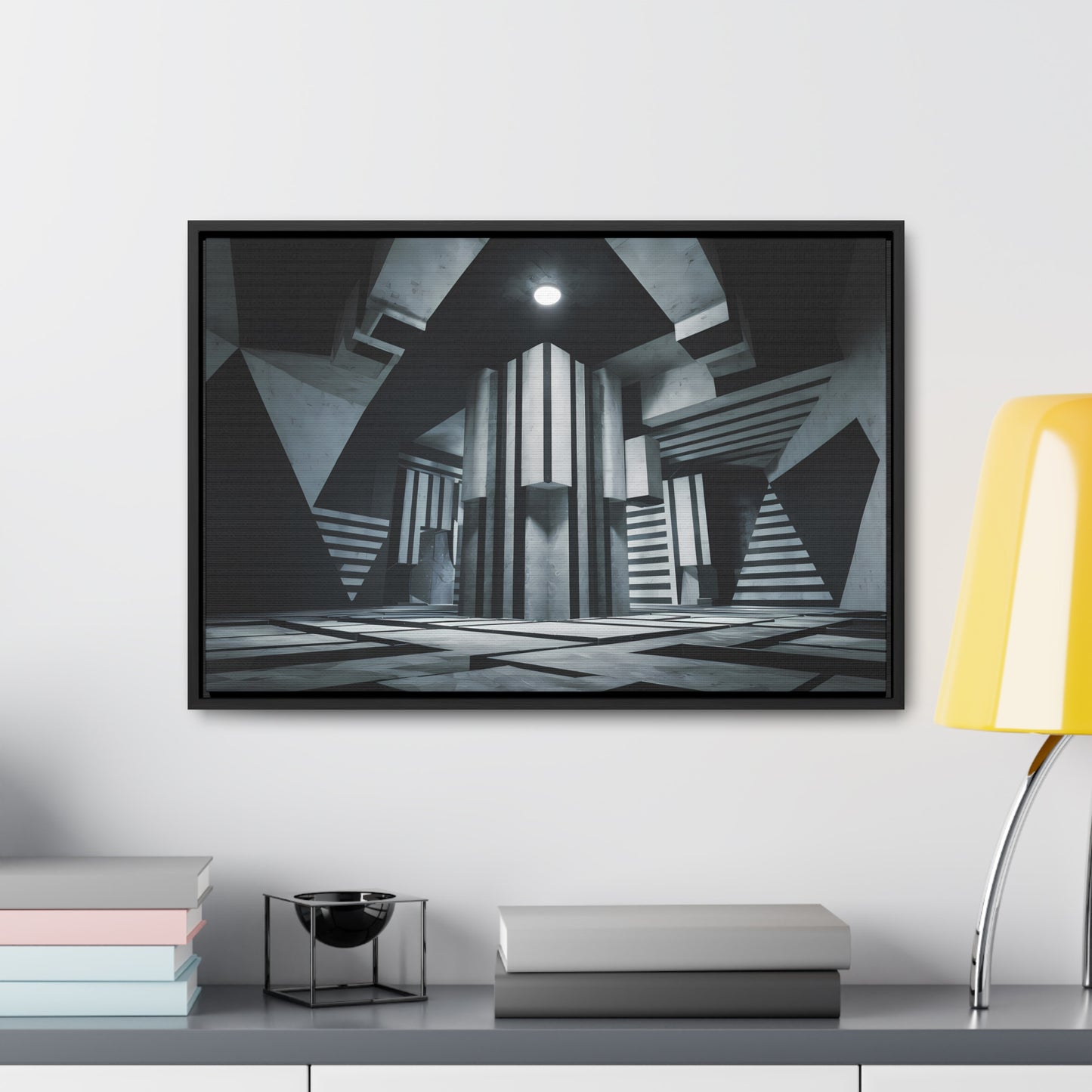 The Geometry of Shadows - Gallery Canvas Wraps, Horizontal Frame