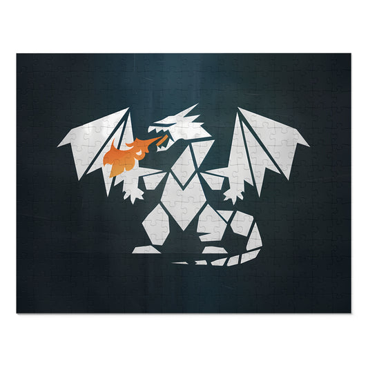 Origami Fire Dragon - Jigsaw Puzzle (30, 110, 252, 500,1000-Piece)