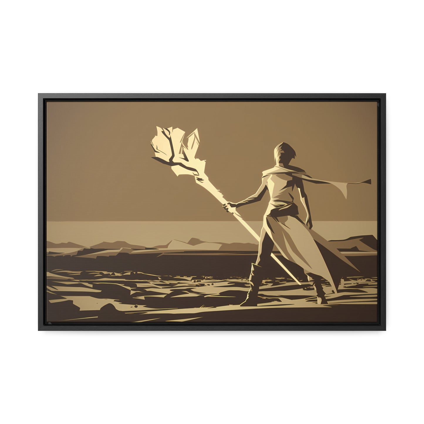 Wanderer of the Desolate Lands - Gallery Canvas Wraps, Horizontal Frame