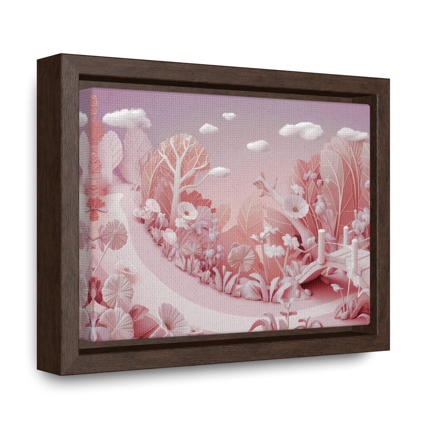 Whimsical Dawn Garden - Gallery Canvas Wraps, Horizontal Frame