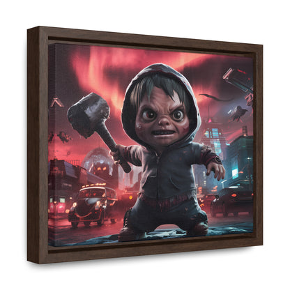 "Revenge of the Tiny Titan" - Gallery Canvas Wraps, Horizontal Frame