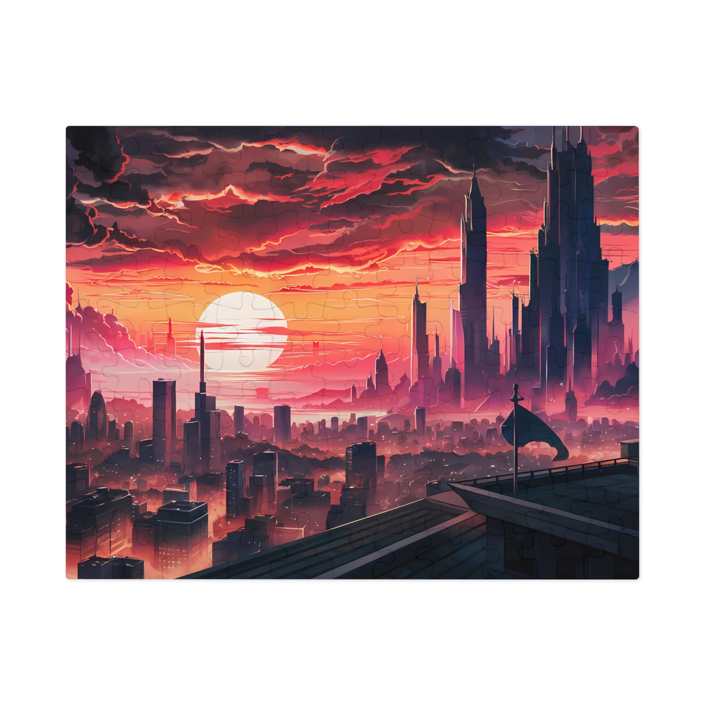 "City of the Eternal Dusk" - Jigsaw Puzzle (30, 110, 252, 500,1000-Piece)