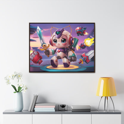 Battle Bot Hero - Gallery Canvas Wraps, Horizontal Frame