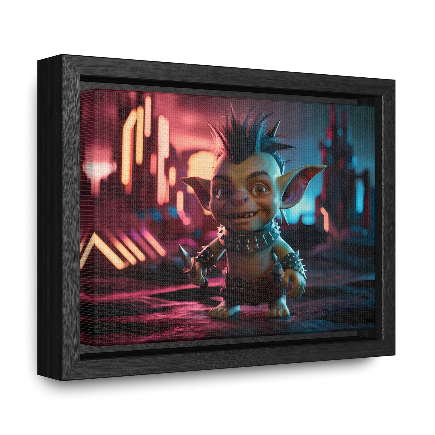 Goblin of the Neon Wastelands - Gallery Canvas Wraps, Horizontal Frame