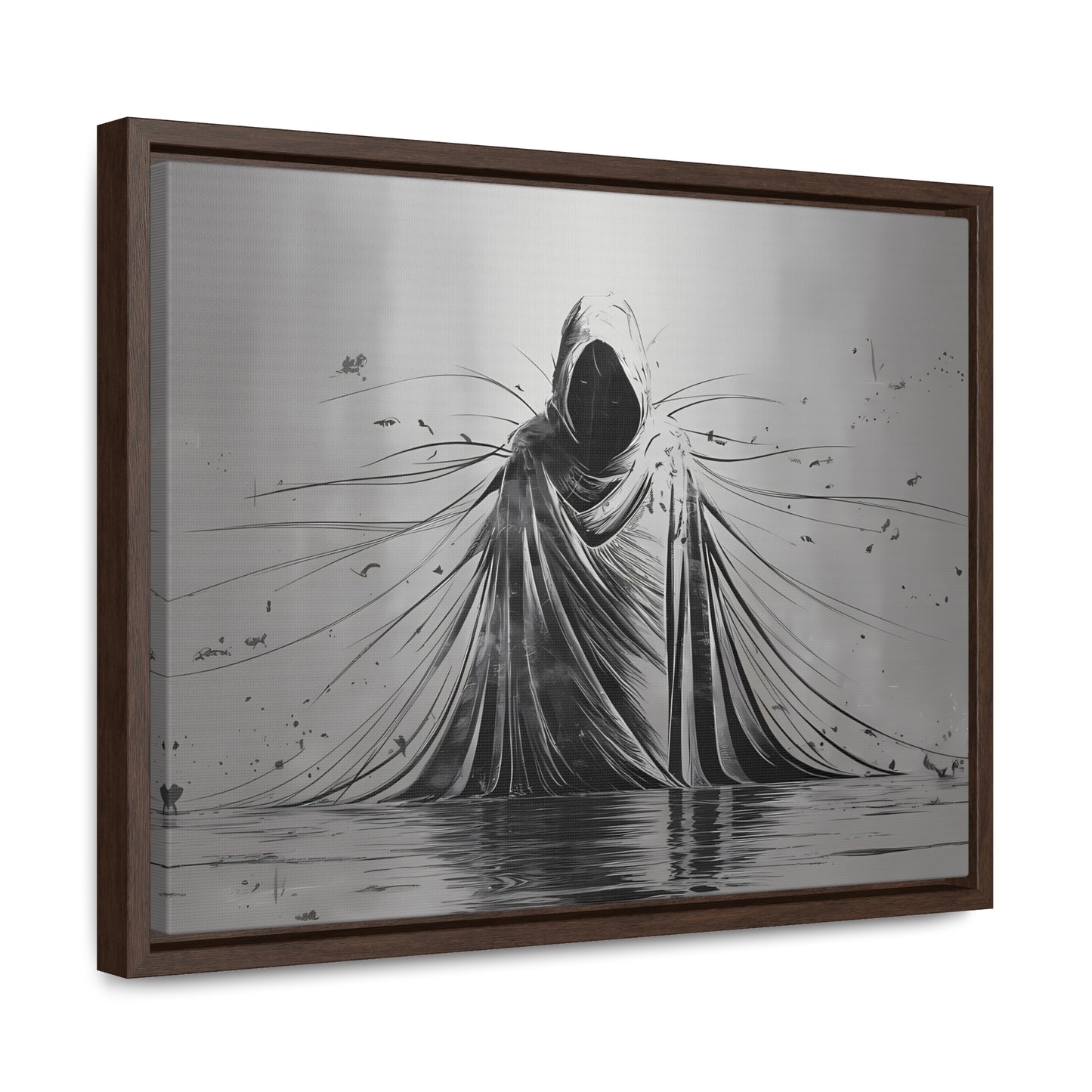 Ethereal Sentinel of the Abyss - Gallery Canvas Wraps, Horizontal Frame