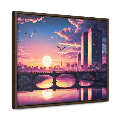 Twilight Reflections - Gallery Canvas Wraps, Horizontal Frame