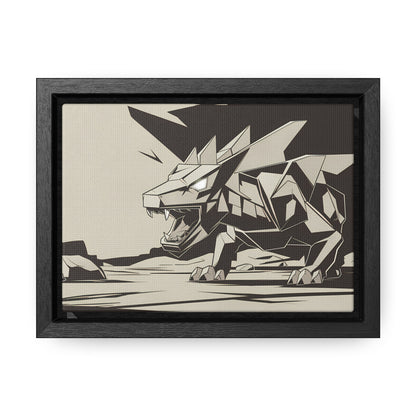 Raging Stone Guardian - Gallery Canvas Wraps, Horizontal Frame