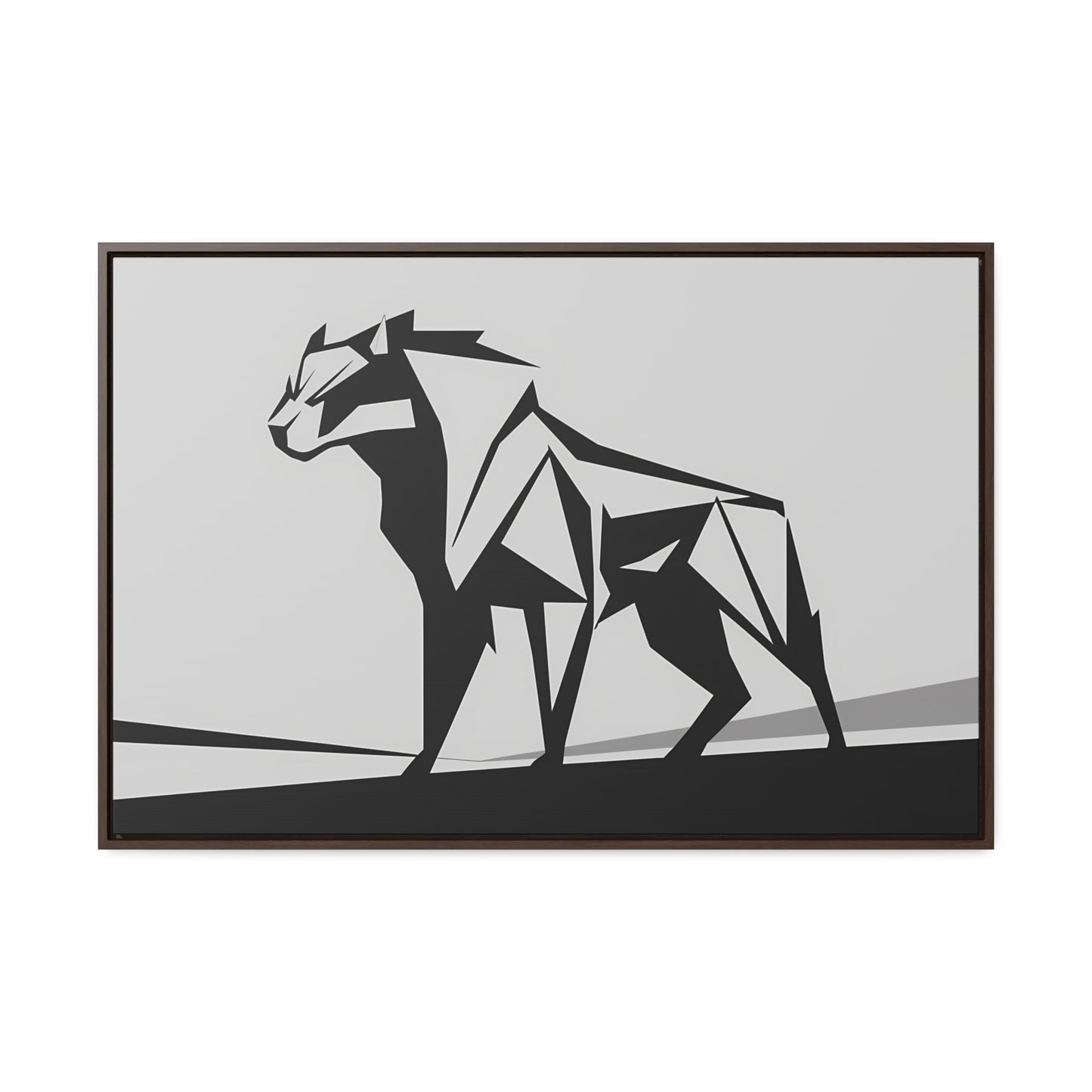 Geometric Beast - Gallery Canvas Wraps, Horizontal Frame