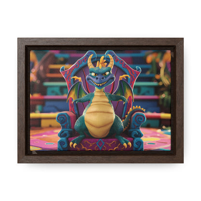 Dragon King on His Throne - Gallery Canvas Wraps, Horizontal Frame