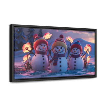 Frosty Troublemakers - Gallery Canvas Wraps, Horizontal Frame